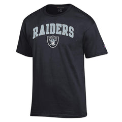 Las Vegas Raiders Champion Arch Over Logo T-Shirt Black - NFL