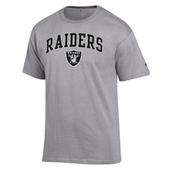 Las Vegas Raiders Champion Arch Over Logo T-Shirt Gray - NFL