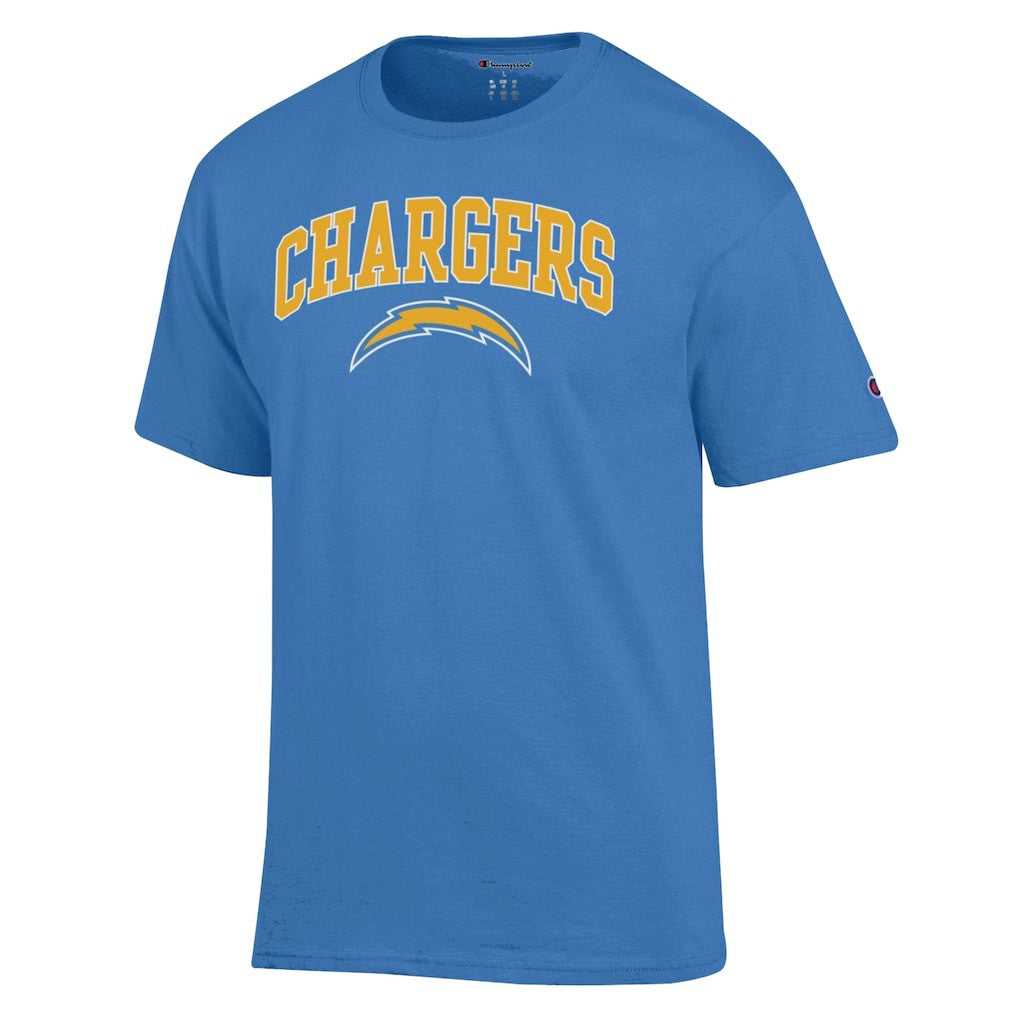 Los Angeles Chargers Champion Arch Over Logo T-Shirt Powder Blue - NFL