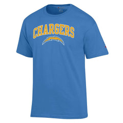 Los Angeles Chargers Champion Arch Over Logo T-Shirt Powder Blue - NFL