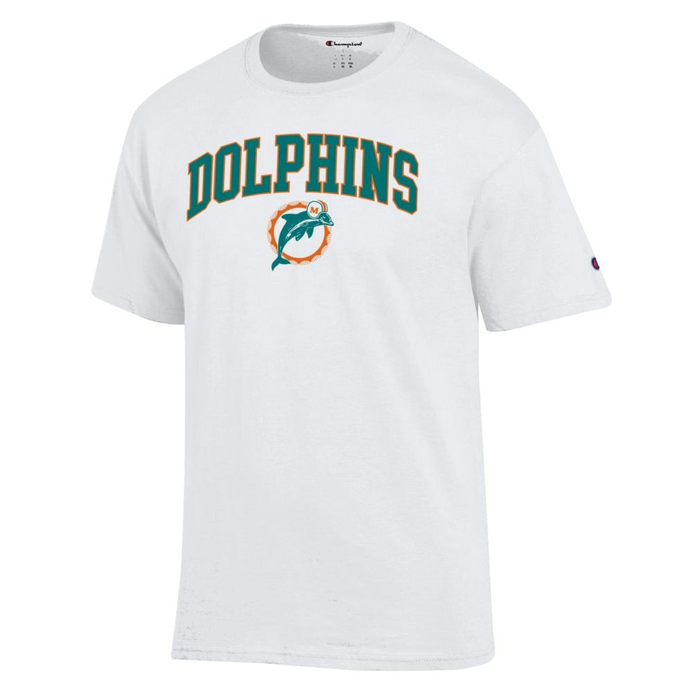 Miami Dolphins Champion Arch Over Logo T-Shirt White - NFL