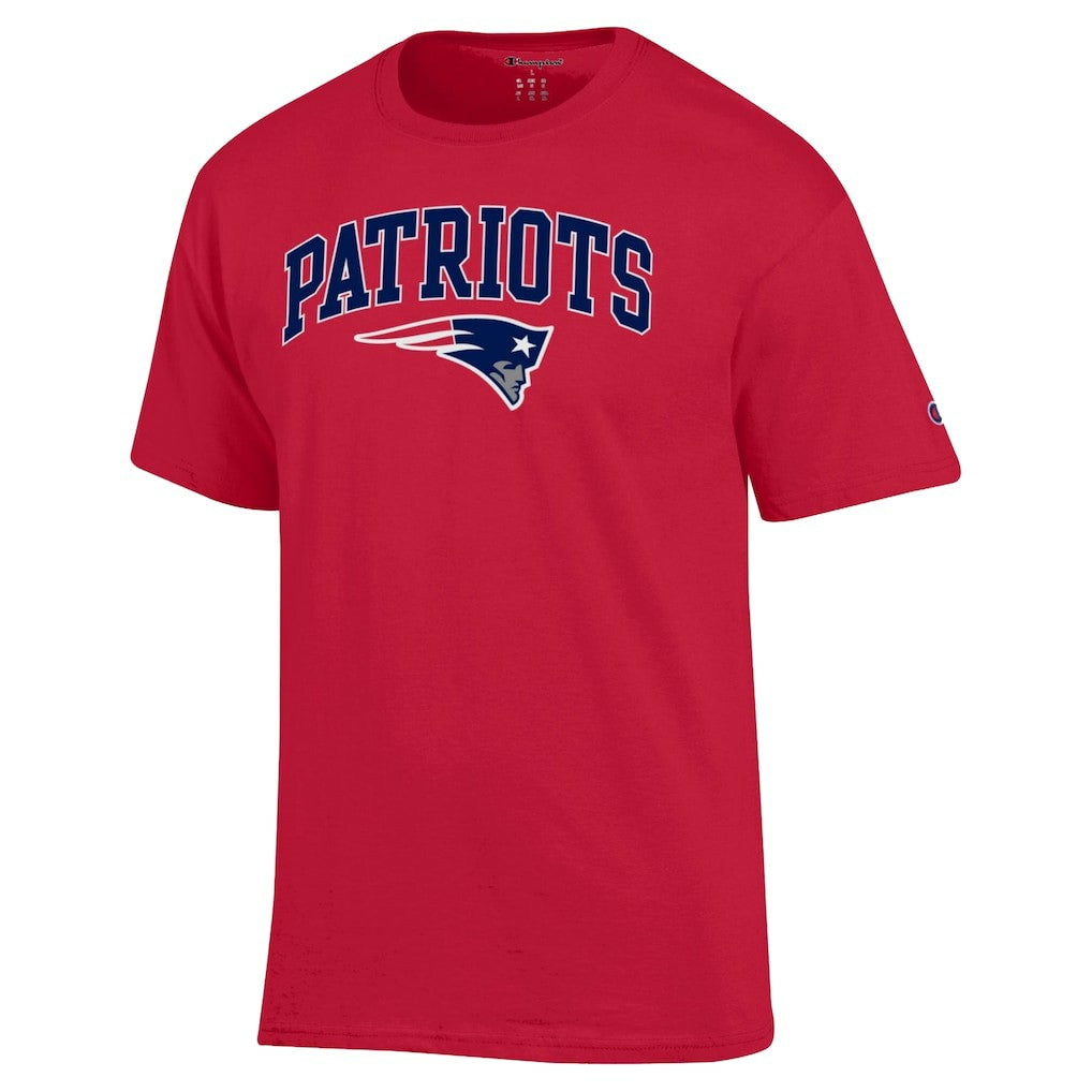 New England Patriots Champion Arch Over Logo T-Shirt Red - NFL