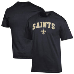 New Orleans Saints Champion Arch Over Logo T-Shirt Black - NFL