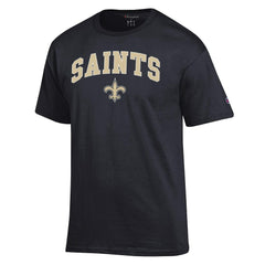 New Orleans Saints Champion Arch Over Logo T-Shirt Black - NFL