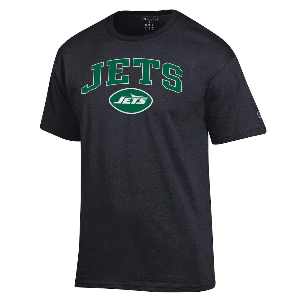 New York Jets Champion Arch Over Logo T-Shirt Black - NFL