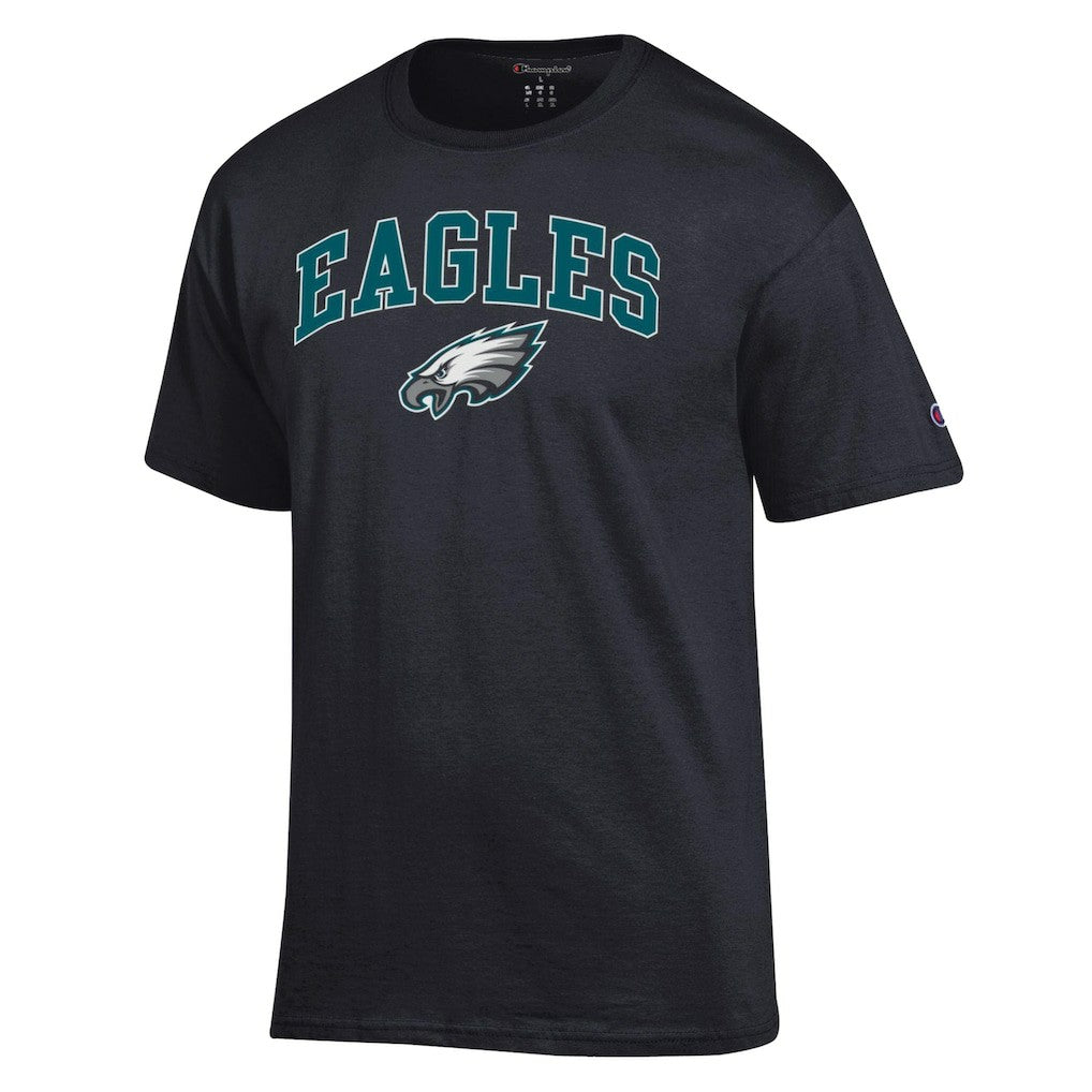 Philadelphia Eagles Champion Arch Over Logo T-Shirt Black - NFL