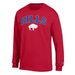 Buffalo Bills Champion Arch Over Logo Long Sleeve T-Shirt Red - NFL