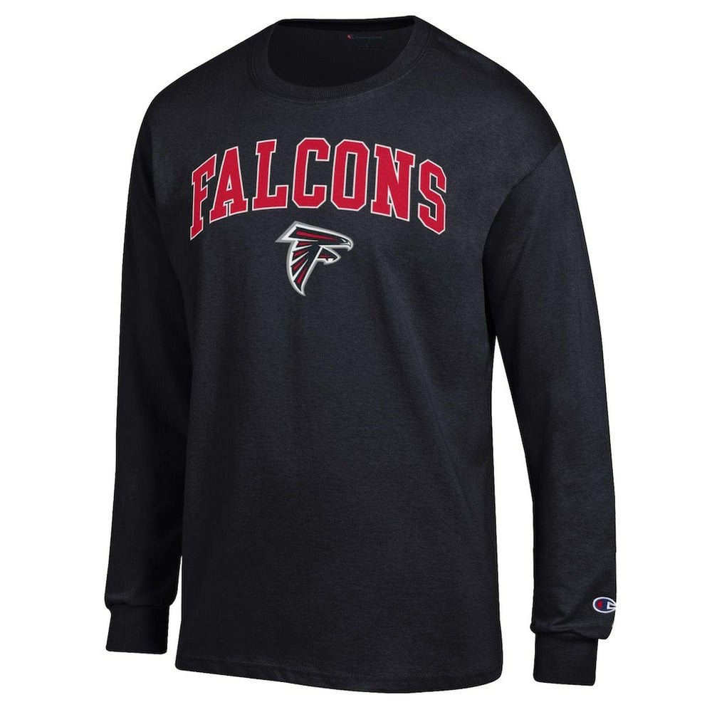 Atlanta Falcons Champion Arch Over Logo Long Sleeve T-Shirt Black - NFL