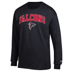 Atlanta Falcons Champion Arch Over Logo Long Sleeve T-Shirt Black - NFL