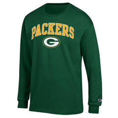 Green Bay Packers Champion Arch Over Logo Long Sleeve T-Shirt Green - NFL