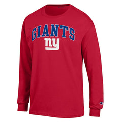 New York Giants Champion Arch Over Logo Long Sleeve T-Shirt Red - NFL