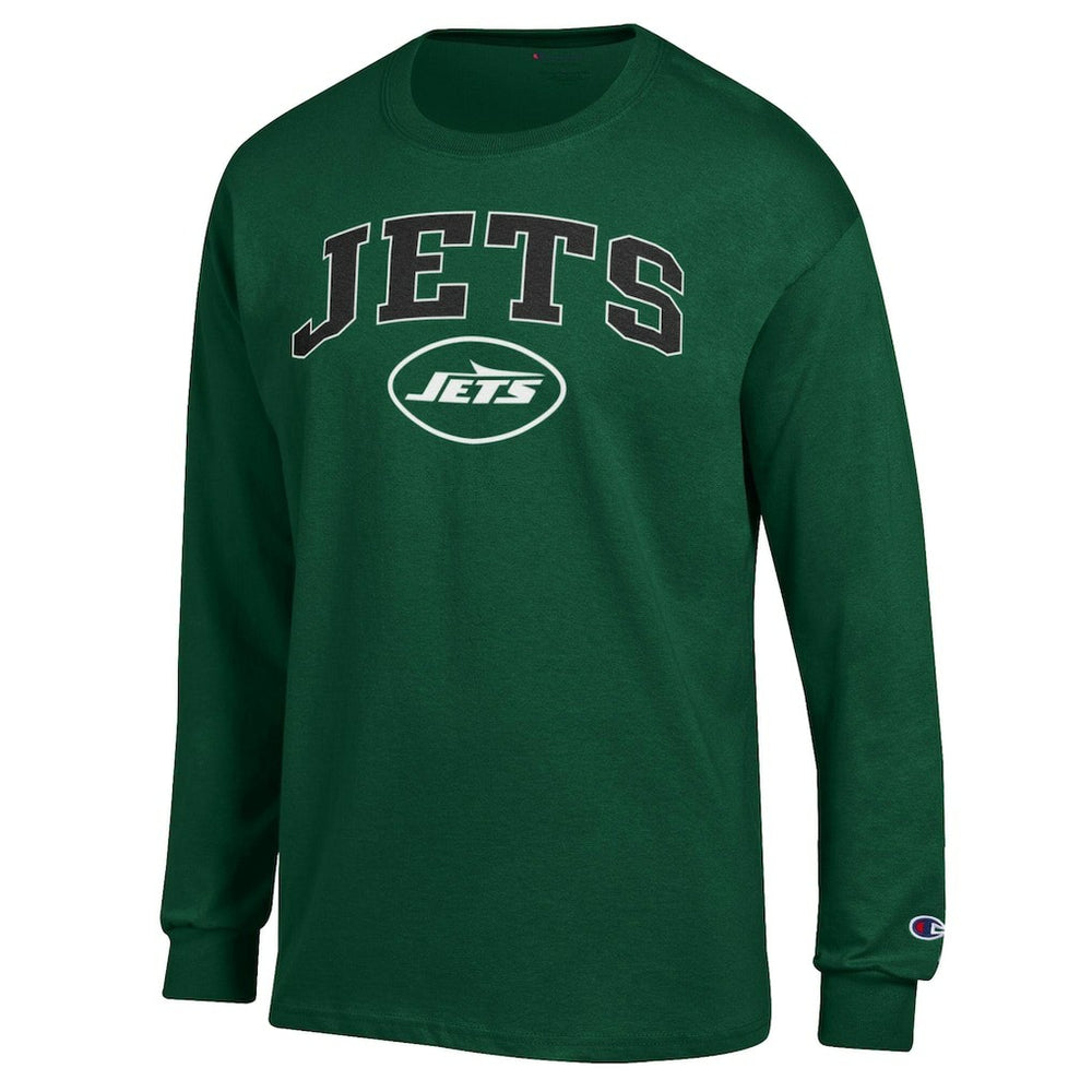 New York Jets Champion Arch Over Logo Long Sleeve T-Shirt Green - NFL