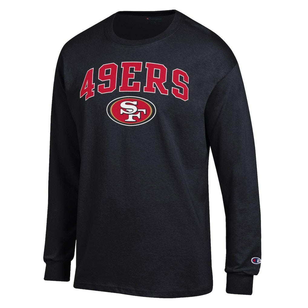 San Francisco 49ers Champion Arch Over Logo Long Sleeve T-Shirt Black - NFL