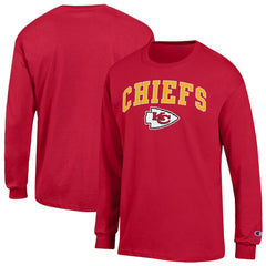 Kansas City Chiefs Champion Arch Over Logo Long Sleeve T-Shirt Red - NFL