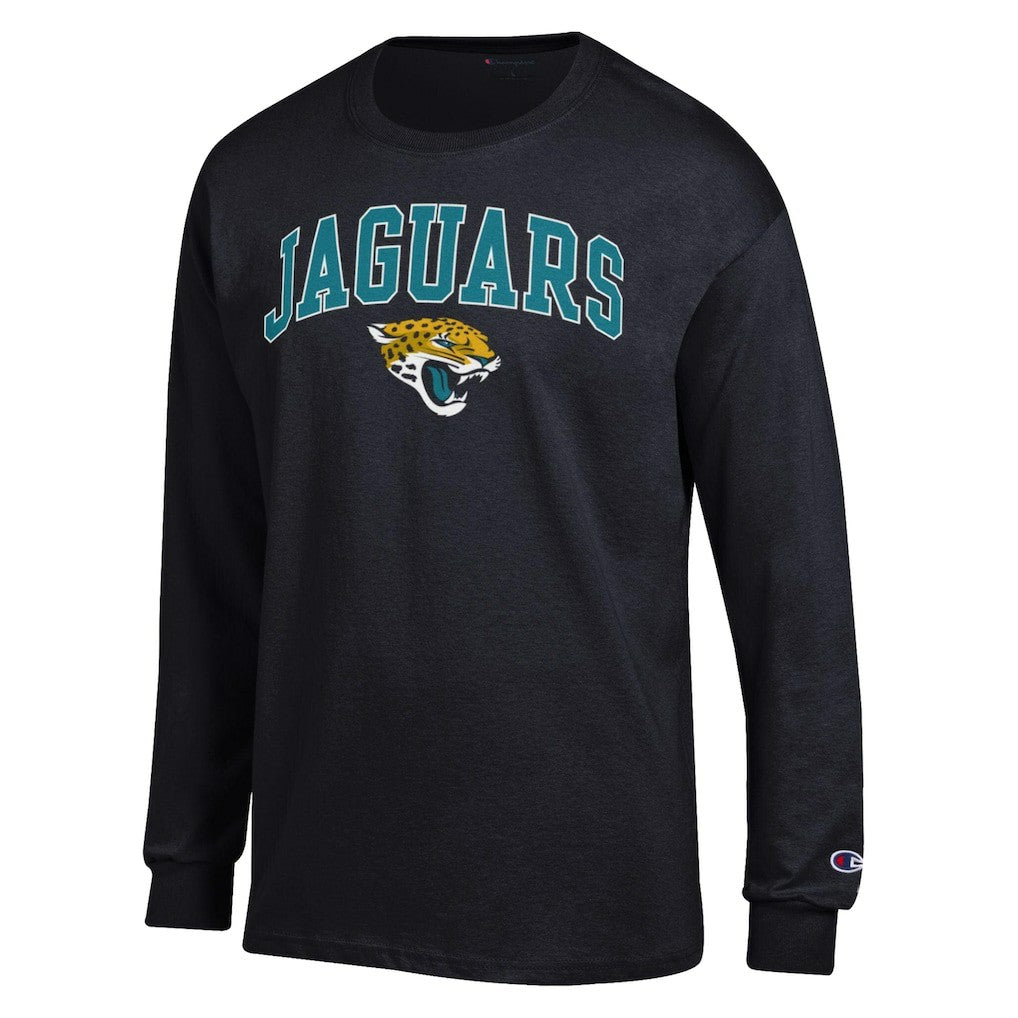 Jacksonville Jaguars Champion Arch Over Logo Long Sleeve T-Shirt Black - NFL
