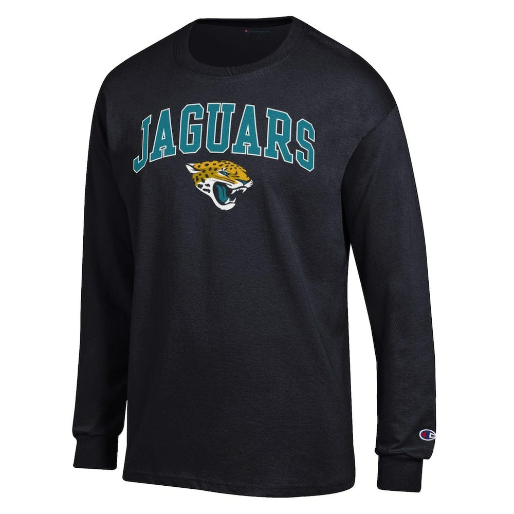 Jacksonville Jaguars Champion Arch Over Logo Long Sleeve T-Shirt Black - NFL