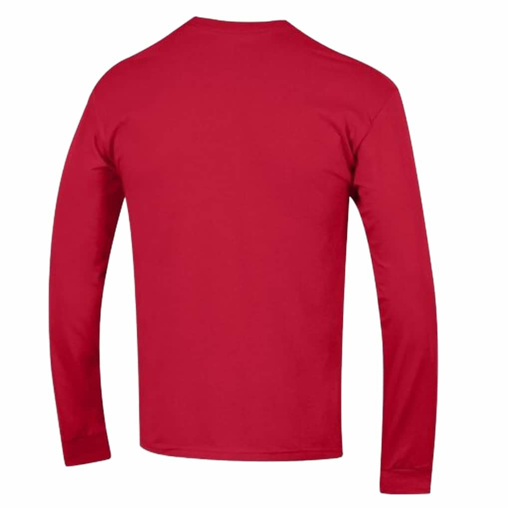New England Patriots Champion Arch Over Logo Long Sleeve T-Shirt Red - NFL