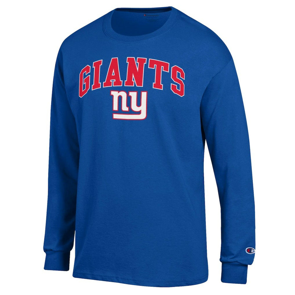 New York Giants Champion Arch Over Logo Long Sleeve T-Shirt Royal - NFL
