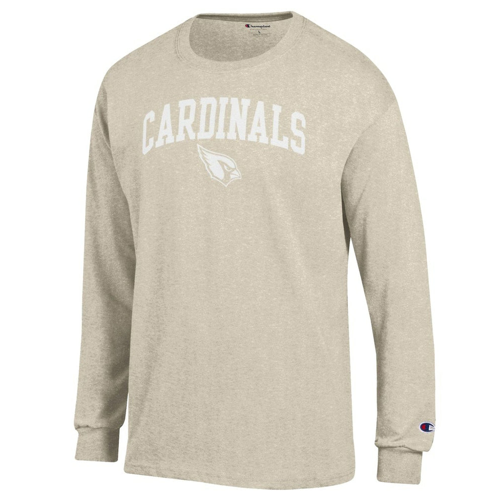Arizona Cardinals Champion White Ink Jersey Long Sleeve T-Shirt Oatmeal - NFL