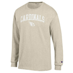 Arizona Cardinals Champion White Ink Jersey Long Sleeve T-Shirt Oatmeal - NFL