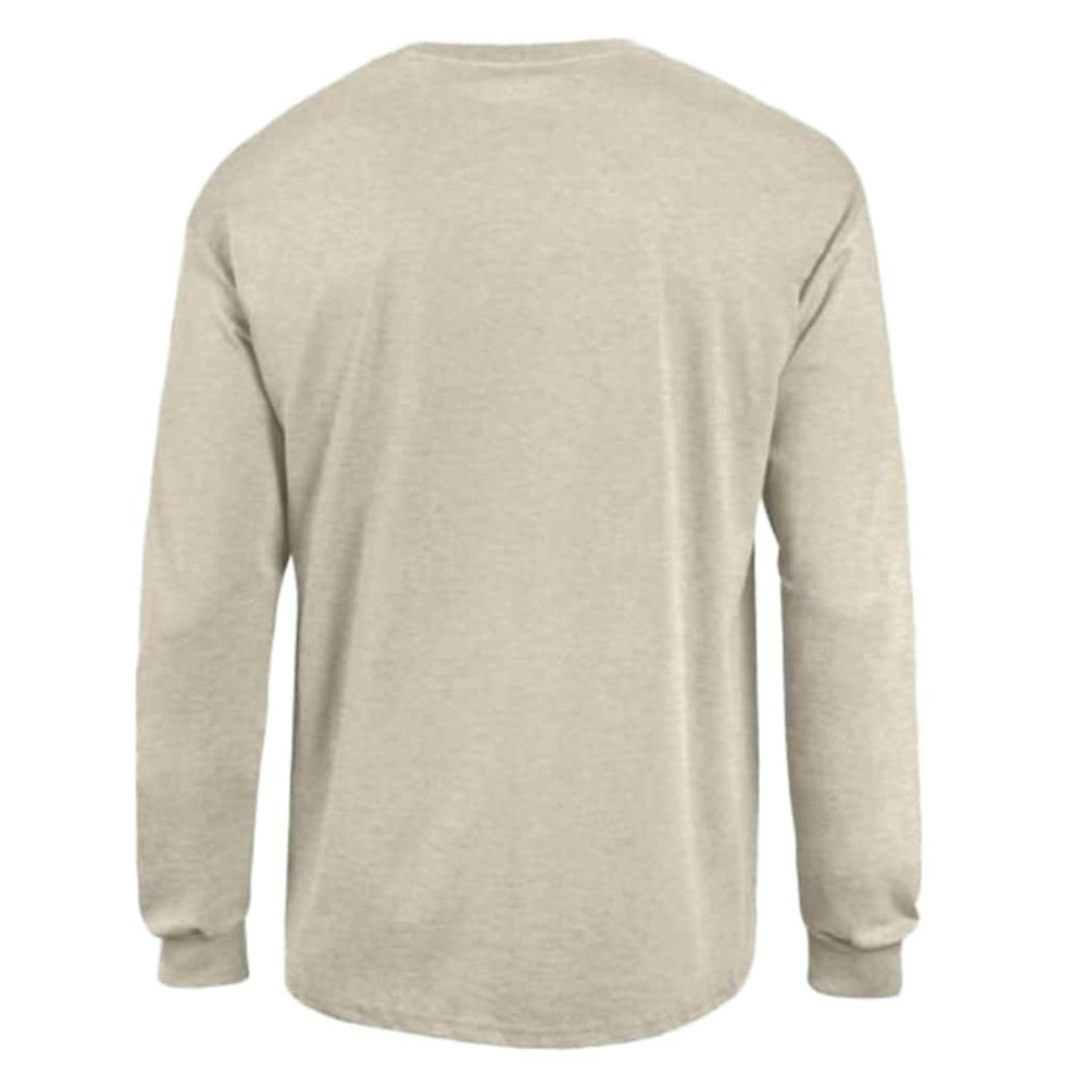 San Francisco 49ers Champion White Ink Jersey Long Sleeve T-Shirt Oatmeal - NFL
