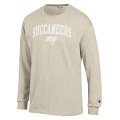 Tampa Bay Buccaneers Champion White Ink Jersey Long Sleeve T-Shirt Oatmeal - NFL