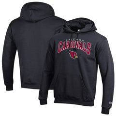 Arizona Cardinals Champion Powerblend Arch over Logo Hoodie Black - NFL