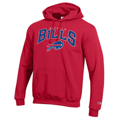 Buffalo Bills Champion Powerblend Arch over Logo Hoodie Red - NFL
