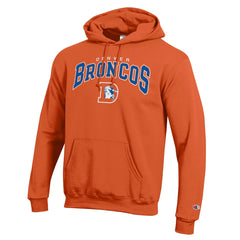 Denver Broncos Champion Powerblend Arch over Logo Hoodie Orange - NFL