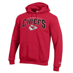 Kansas City Chiefs Champion Powerblend Arch over Logo Hoodie Red - NFL