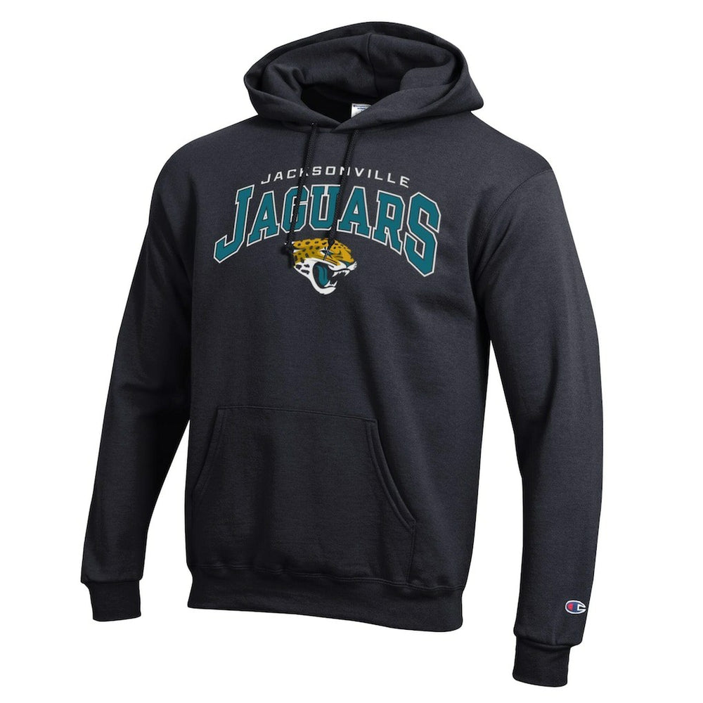 Jacksonville Jaguars Champion Powerblend Arch over Logo Hoodie Black - NFL