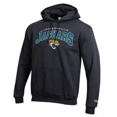 Jacksonville Jaguars Champion Powerblend Arch over Logo Hoodie Black - NFL