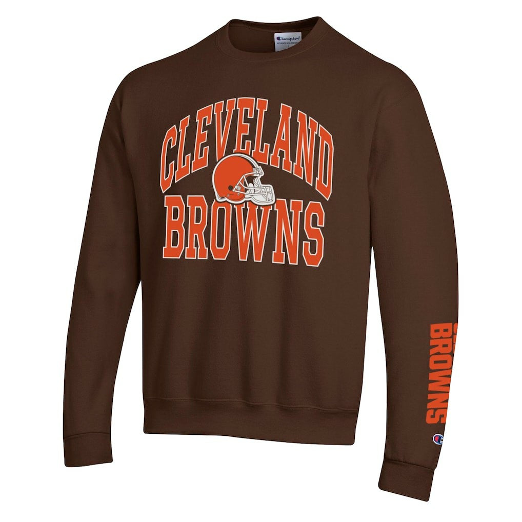Cleveland Browns Champion Powerblend Fleece Sweatshirt Brown - NFL