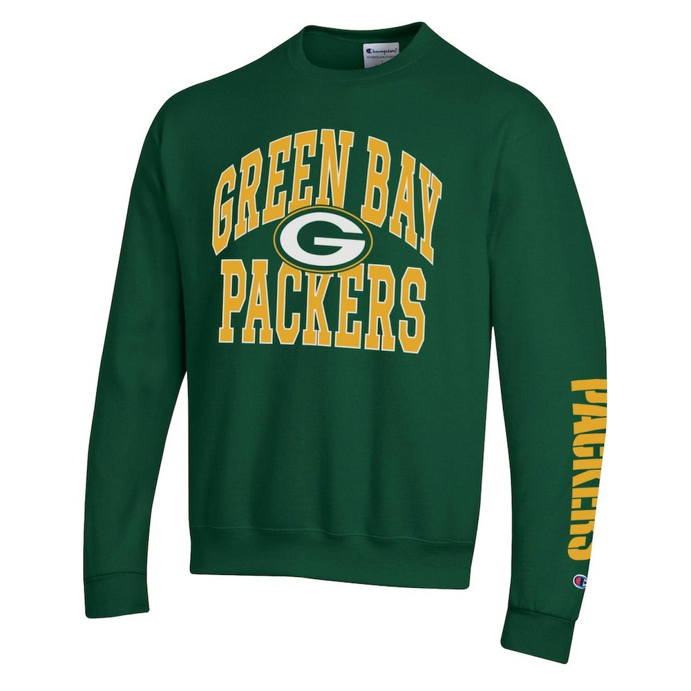 Green Bay Packers Champion Powerblend Fleece Sweatshirt Green - NFL