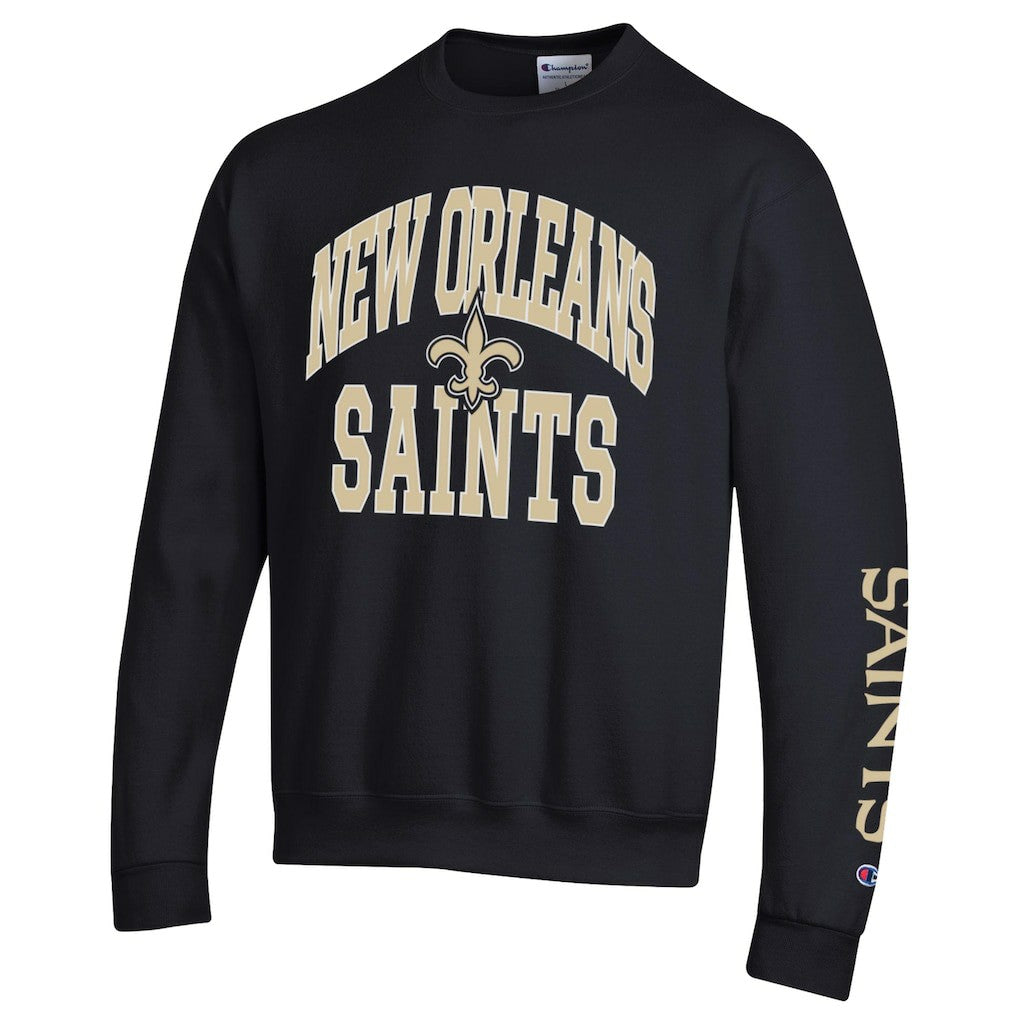 New Orleans Saints Champion Powerblend Fleece Sweatshirt Black - NFL