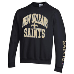 New Orleans Saints Champion Powerblend Fleece Sweatshirt Black - NFL