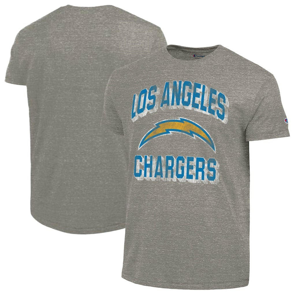 Los Angeles Chargers Champion Ultimate Tri-Blend T-Shirt Heather Charcoal - NFL