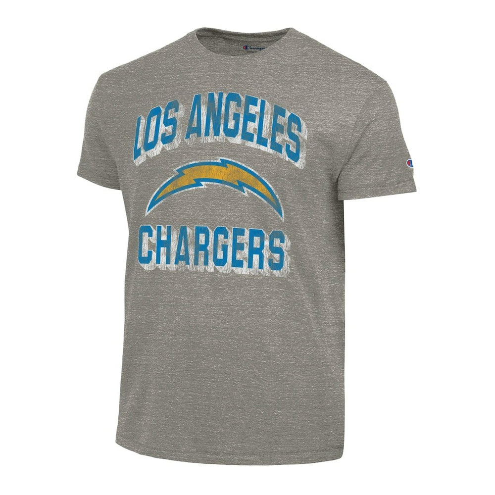 Los Angeles Chargers Champion Ultimate Tri-Blend T-Shirt Heather Charcoal - NFL