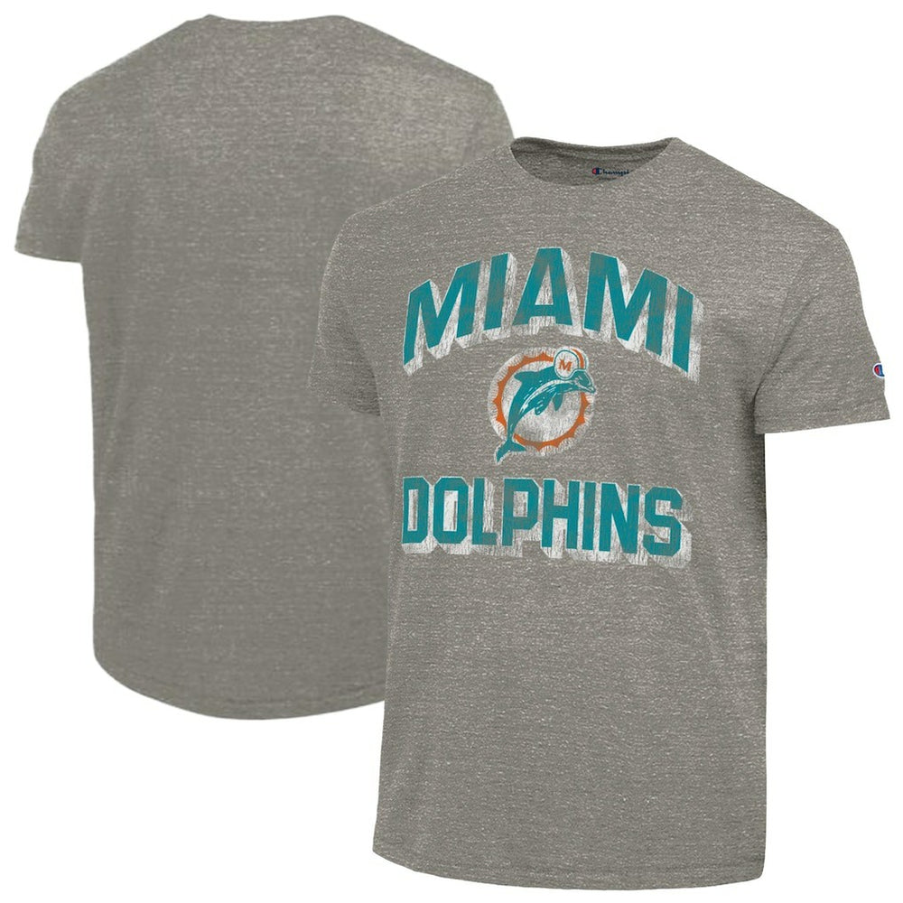 Miami Dolphins Champion Ultimate Tri-Blend T-Shirt Charcoal - NFL