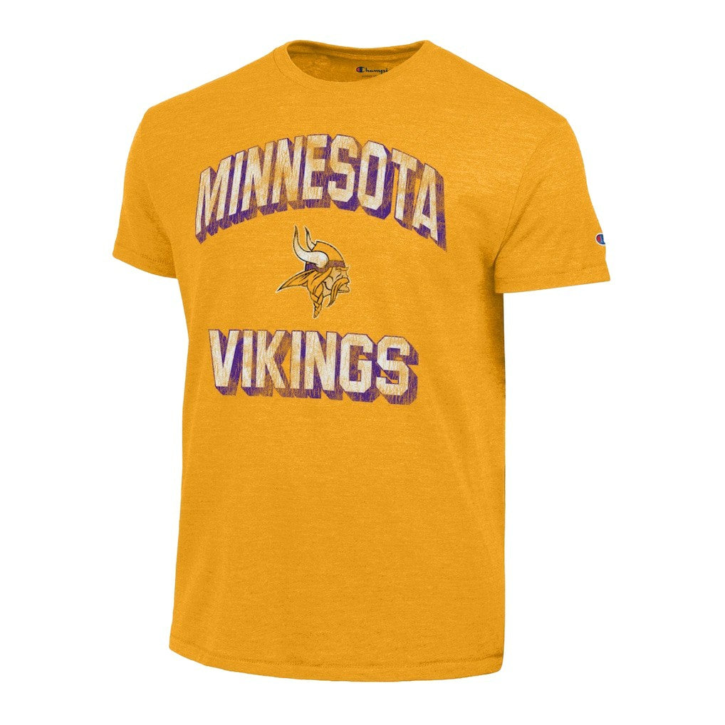 Minnesota Vikings Champion Ultimate Tri-Blend T-Shirt Heather Gold - NFL