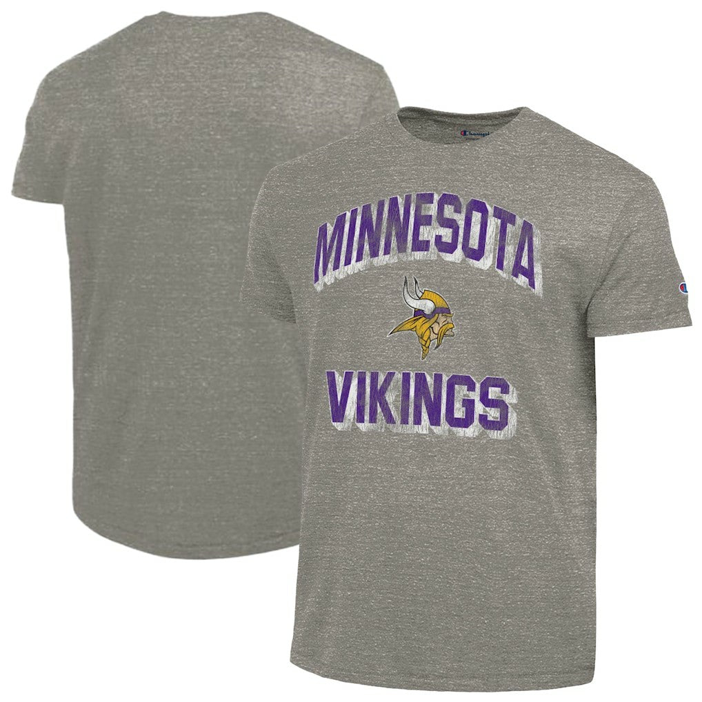 Minnesota Vikings Champion Ultimate Tri-Blend T-Shirt Heather Charcoal - NFL