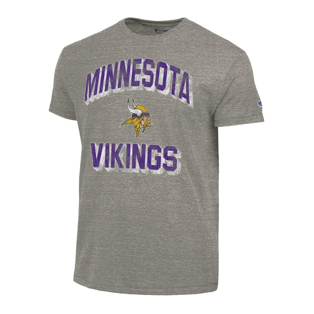 Minnesota Vikings Champion Ultimate Tri-Blend T-Shirt Heather Charcoal - NFL