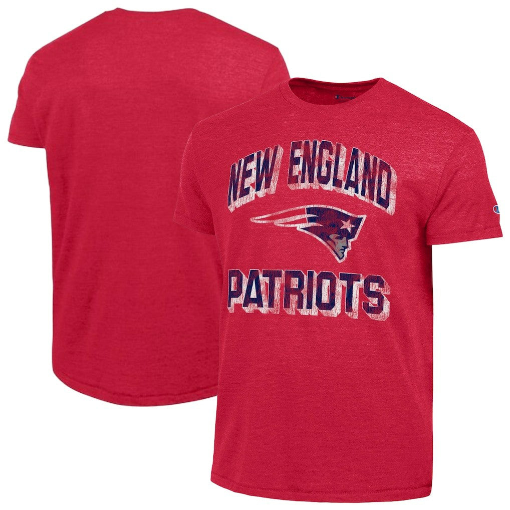 New England Patriots Champion Ultimate Tri-Blend T-Shirt Heather Red - NFL