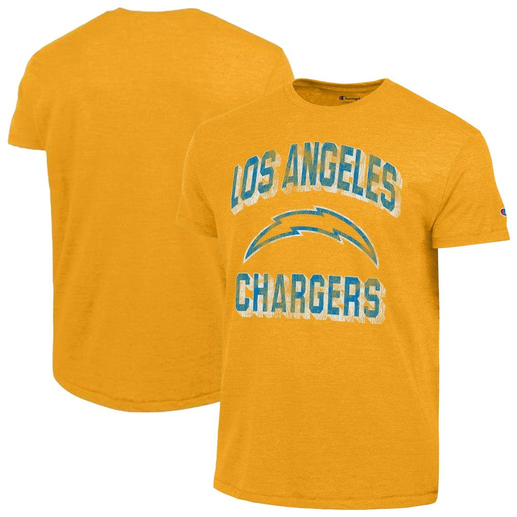 Los Angeles Chargers Champion Ultimate Tri-Blend T-Shirt Heather Gold - NFL