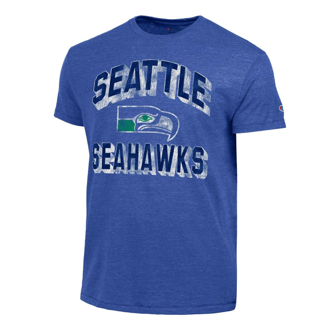 Seattle Seahawks Champion Ultimate Tri-Blend T-Shirt Heather Royal - NFL