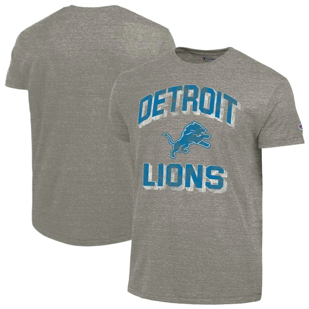 Detroit Lions Champion Ultimate Tri-Blend T-Shirt Heather Charcoal - NFL