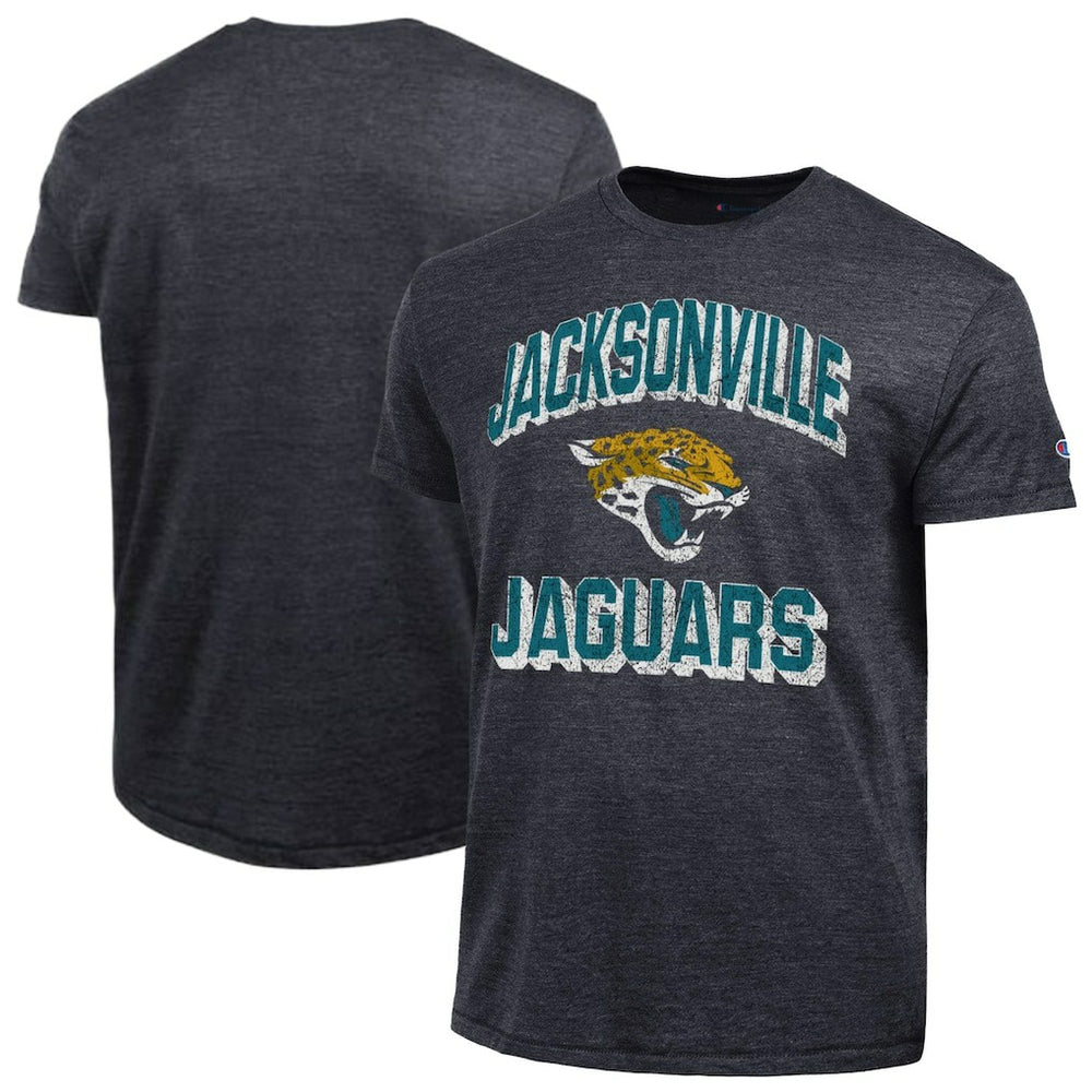 Jacksonville Jaguars Champion Ultimate Tri-Blend T-Shirt Heather Black - NFL