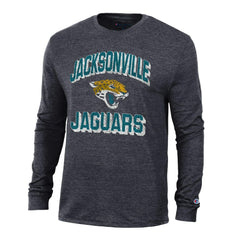 Jacksonville Jaguars Champion Ultimate Tri-Blend Long Sleeve T-Shirt Heather Black - NFL