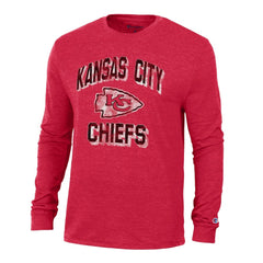 Kansas City Chiefs Champion Ultimate Tri-Blend Long Sleeve T-Shirt Red - NFL