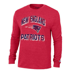 New England Patriots Champion Ultimate Tri-Blend Long Sleeve T-Shirt Red - NFL